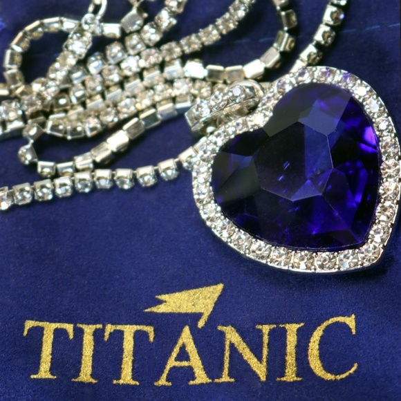 💙💎 “Le Cœur de la Mer” Titanic - “Heart of the Ocean” 925 Silver Necklace 💙💎 - Picture 12 of 14